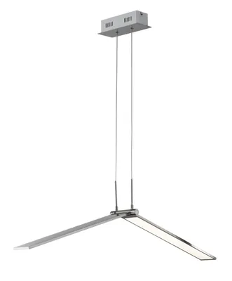 Obrázek produktu pro Závěsné svítidlo LED, matný nikl, stmívatelné, sklopné body, V 150 cm