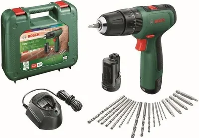 Immagine prodotto di Bosch EasyImpact 1200 Impact Drill (2 x 12V Batteries. 1 Charger. 1 Double-Ended Screwdriver Bit) - PowerForAll