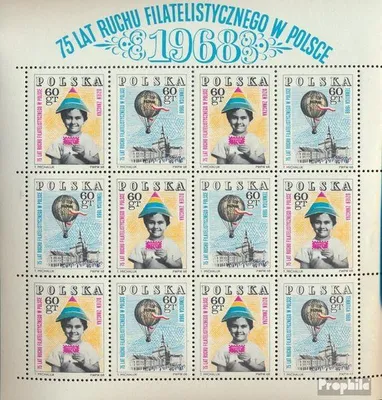 Produktbild von Briefmarken Polen 1968 Mi 1852-1853Klb Kleinbogen (kompl.Ausg.) gestempelt Philatelistenbewegung