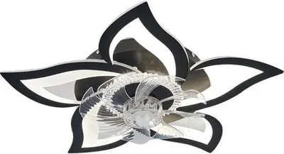 Immagine prodotto di Ventilatore da soffitto, telecomando, 6 velocità, nero - 5 teste