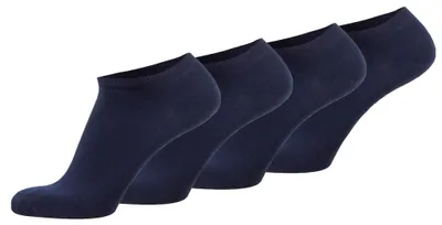 Produktbild von TOM TAILOR Uni Socken, 4er Pack - Basic, Sneakersocken, einfarbig Navy 39-42