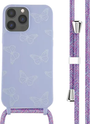 Image de imoshion Étui design en silicone avec cordon pour l'Apple iPhone 13 Pro Max - Butterfly