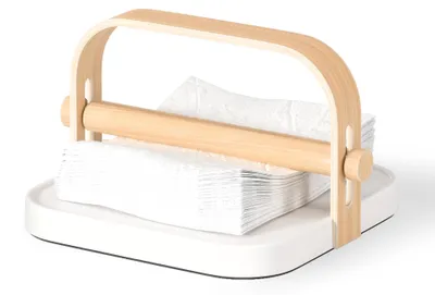 Image de bellwood serviettenhalter 20 x 20 x 13 cm by umbra white natural 1022631-668