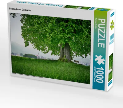 Produktbild von CALVENDO Puzzle Feldlinde vor Dollnstein | 1000 Teile Lege-Größe 64x48cm Foto-Puzzle für glückliche Stunden