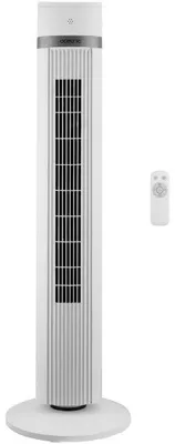 Immagine prodotto di Ventilatore a torre – 45 W – Altezza 101 cm – 3 modalità – 3 velocità – Oscillazione a 90° – Bianco