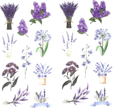 Produktbild von Oblique Unique 20 Blumen Sticker Pflanzen Aufkleber Vintage Küche Dekoration Scrapbooking Kinder Basteln