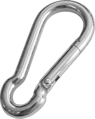 Image de CombiCraft mousqueton argenté - acier galvanisé - 60 x 39 mm - 5 pièces