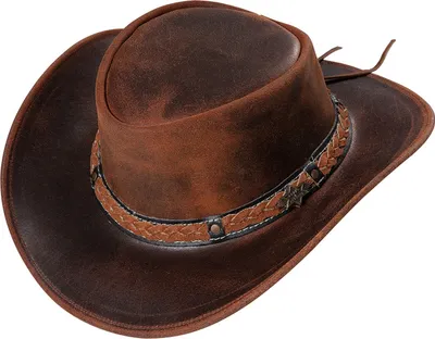 Produktbild von Westernhut Cowboy Biker Lederhut »Butch« Braun