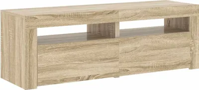 Obrázok produktu pre vidaXL TV skrinka s LED osvetlením Dub Sonoma 120x35x40 cm