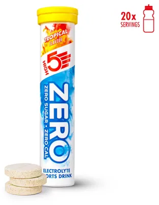 Produktbild von HIGH5 ZERO Tropical Elektrolyt Brausetabletten, zuckerfrei, 20 Tabletten