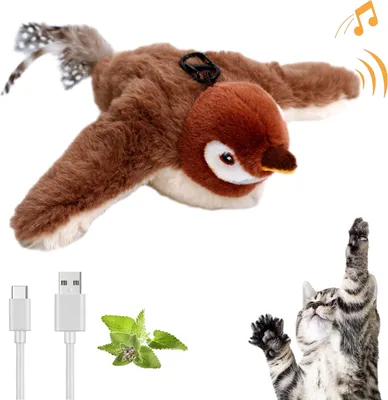 Produktbild von Katzenspielzeug Fliegendes  Elektrisch mit Katzenminze, Interaktives Simulation Waschbares