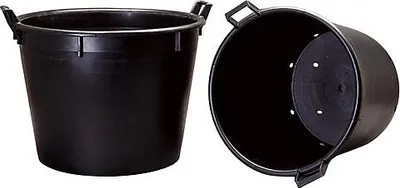 Produktbild von Behälter ICS P134056, 70 Liter, 55 cm, rund, perforierter Boden, mit Löchern, 2 Griffe, Höhe 47 cm
