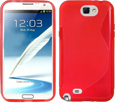 Produktbild von Handyhülle TPU-Schutzhülle für Samsung Galaxy Note 2 N7100 rot