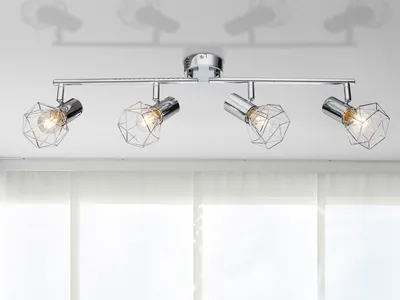 Produktbild von Globo Lighting Strahler Metall verchromt, 4x E14