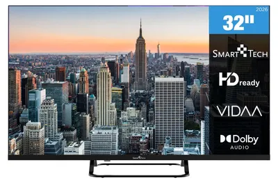 Produktbild von Smart Tech Fernseher 32 Zoll Smart TV VIDAA Fernseher HD ready mit Bluetooth und Triple-Tuner