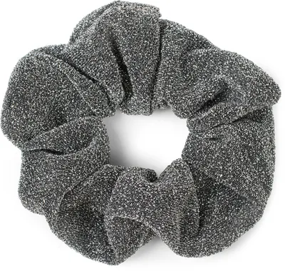 Produktbild von styleBREAKER Damen Glitzer XXL Haargummi im Retro Style, elastisch, Scrunchie, Zopfgummi, Haarband 04027001