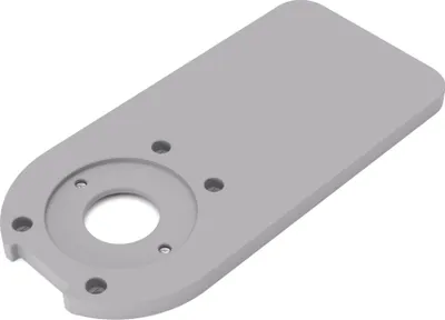 Immagine prodotto di PRIWAS piastra adattatrice XL compatibile con Bosch GKF 18V-8 | piastra di scorrimento maggiorata per bussole di copiatura compatibile con rifilatori Bosch