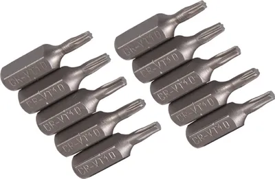 Produktbild von SILVERLINE Standard-Bits Torx TX10 x 25 mm 10 Stück 581689