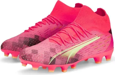 Produktbild von Puma Ultra Match FG/AG Herren-Fußballschuhe orange gelb EU 46