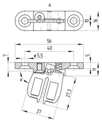Productafbeelding van Schmersal bewegende bedieningsschakelaar AZ15/16-B2