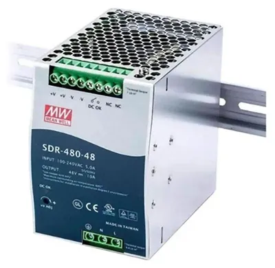 Zdjęcie produktu dla Allied Telesis AT-SDR480-48 - Zasilacz (do montażu na szynie DIN) - 480 Watt