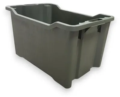 Obrázok produktu pre Poľnohospodárska uzatvárateľná prekladateľná a stohovateľná debna 52 x 36 x 31 cm, objem 40 l