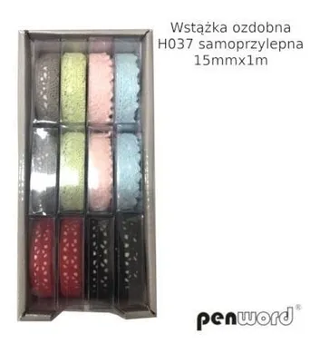 Obrázek produktu pro Dekorativní samolepicí stuha 15 mm x 1 m (12 kusů)