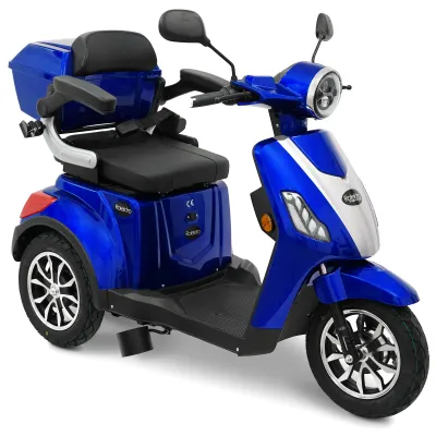 Produktbild von Rolektro, E-Trike 25 V.2 R31, Blau, 60V-20Ah Bleigel Akkus, 1000 Watt