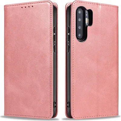 Produktbild von Handyhülle für Huawei P30 Pro Kunstleder Flip Cover Hülle Handytasche Case Kartenfach Farbe: Rosa