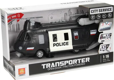 Produktbild von Polizei Hubschrauber Spielzeug mit Licht und Sound - mehrfarbig
