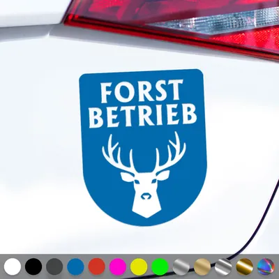 Produktbild von PantherPixel Forstbetrieb Aufkleber Forstwirt Forstwirtschaft Sticker Auto Geschenkidee Farbe Blau