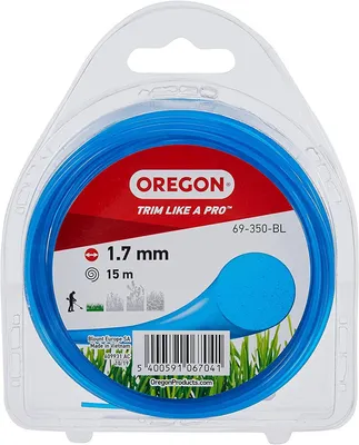 Obrázek produktu pro Náhradní nylonový drát pro sekačky na trávu, kulatý, 1,7 mm x 15 m