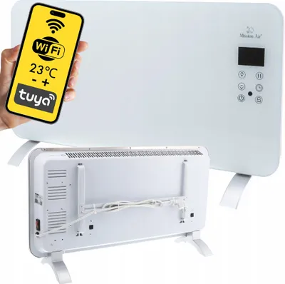 Produktbild von PORTO WiFi 1500W Weißer Konvektorheizer