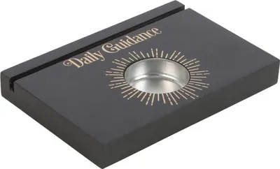 Produktbild von Something Different - Teelichthalter "Daily Guidance", Tarot Karten SD6223 (Einheitsgröße) (Schwarz/Weiß)