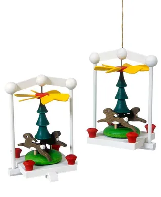 Produktbild von Holzdekoration Miniatur Hängepyramide HxBxT 8,5x6x4,5cm NEU