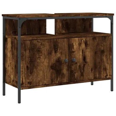 Obrázek produktu pro vidaXL Toaletní skříňka z kouřového dubu 80x30x60 cm materiál na bázi dřeva