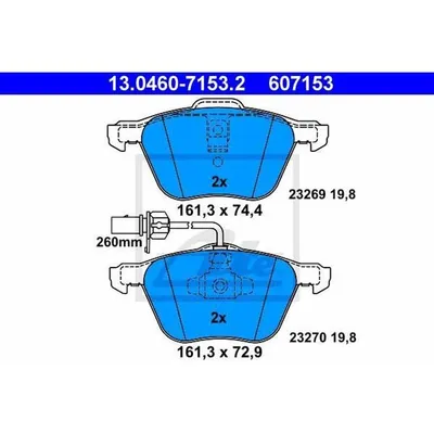 Zdjęcie produktu dla Klocki Hamulcowe Vw Przód Sharan/T4 1,8-2,8 90-10 Z Czujnikiem