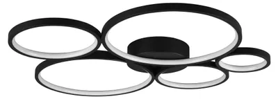 Zdjęcie produktu dla Lampa sufitowa nowoczesna wbudowany LED RONDO czarny Trio 622610532