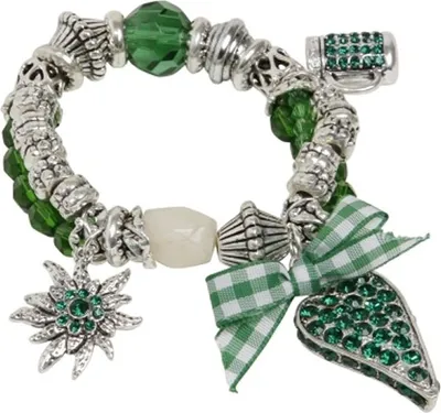 Produktbild von Trachtenarmband Armband Trachtenschmuck Charivari Zahn Grün Edelweiß
