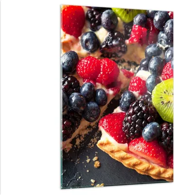 Produktbild von Bilder auf glas - Einteilig - Kuchen Dessert Obst Erdbeere - 80x120cm - Glasbilder - Wandbilder - Bilder - Wanddekoration aus Glas - Glas Bilder - Wandbild auf Glas - GPA80x120-2871