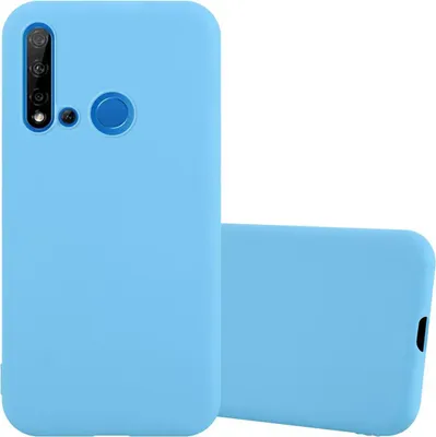 Produktbild von Cadorabo Hülle für Huawei NOVA 5i / P20 LITE 2019 Schutzhülle in Blau Handyhülle TPU Silikon Etui Case Cover