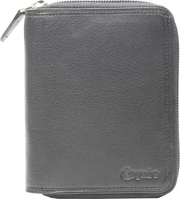Zdjęcie produktu dla Portfel Esquire Duo Zip Around Wallet Black czarny