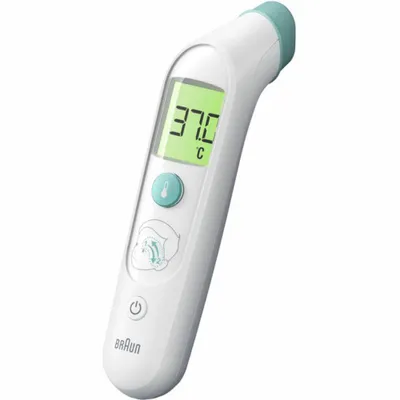 Obrázok produktu pre Braun BST200WE Teplomer s diaľkovým snímaním s bielymi tlačidlami na čele (BST200WE)