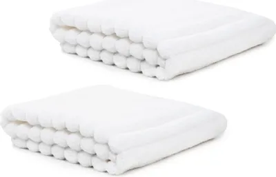 Zdjęcie produktu dla HOMLA Zestaw 2x Ręcznik MERIDE bawełniany biały 50x90 cm