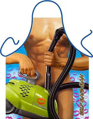 Produktbild von Schürze Der Mann mit Staubsauger