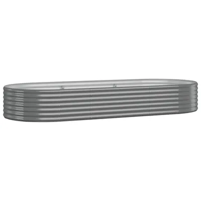 Immagine prodotto di vidaXL Letto rialzato in acciaio verniciato a polvere 249x100x36 cm Grigio
