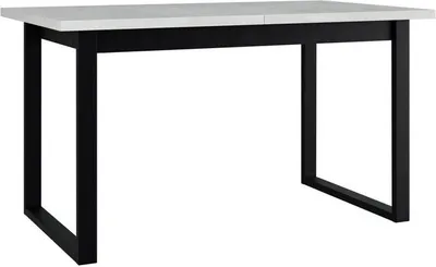 Obrázok produktu pre Kuchynský rozkladací stôl 140x80 cm ALVARADO 5 - biely / čierny