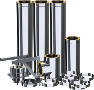 Produktbild von ADAM DW Doppelwandiger Systemschornstein fi 200 - auf einer Stütze