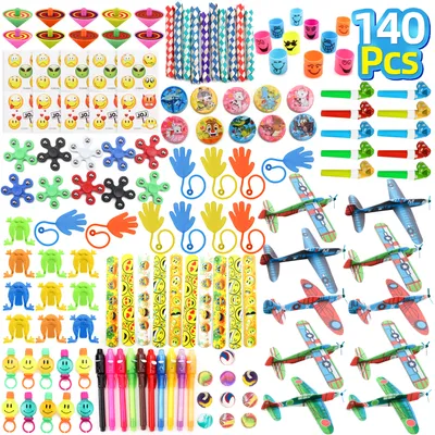 Produktbild von Mitgebsel Kindergeburtstag Gastgeschenke Set 140 Teile für Kinder Mitbringsel, Party Spielzeuge Fidget Toy Pinata