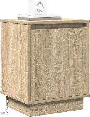 Zdjęcie produktu dla vidaXL Stolik nocny dąb sonoma 39 x 34,5 x 50 cm Materiał drewnopochodny
